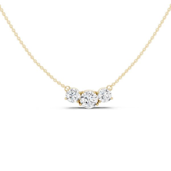 3-Stone Luxe Pendant Necklace