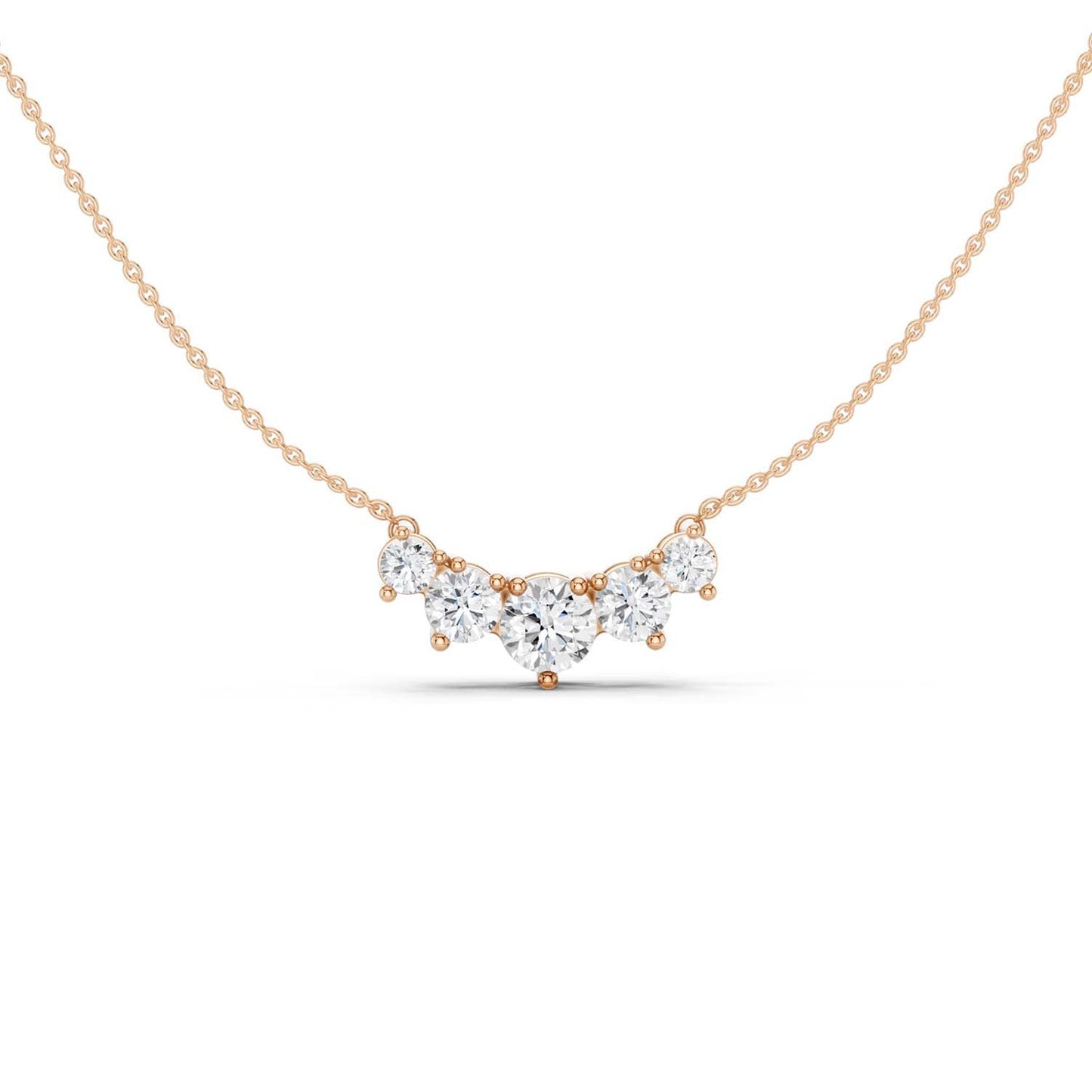 5-Stone Luxe Pendant Necklace