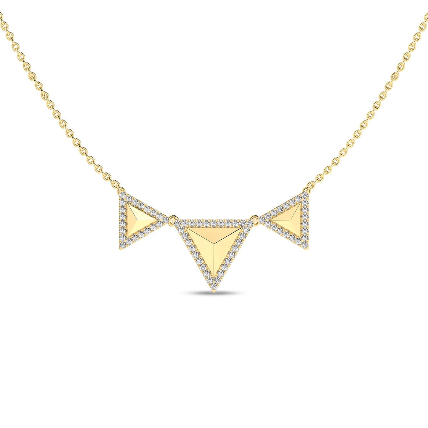 Pyramid Trio Pendant Necklace