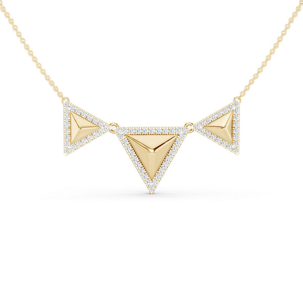 Pyramid Trio Pendant Necklace