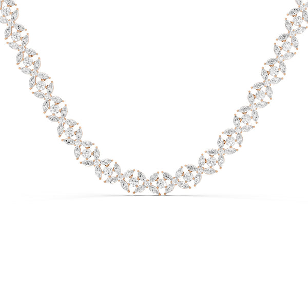 Alyssa Marquise Luxe Tennis Necklace