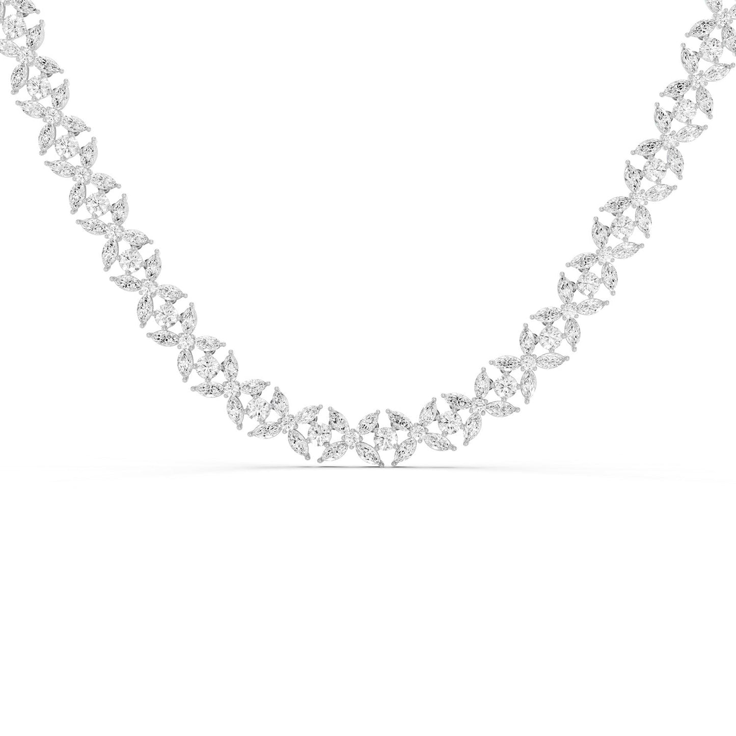 Alyssa Marquise Luxe Tennis Necklace