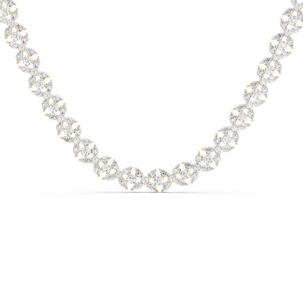 Alyssa Marquise Luxe Tennis Necklace