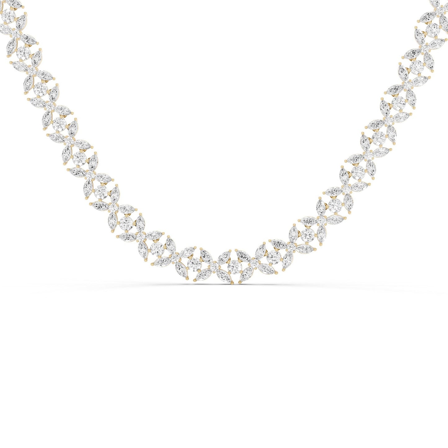 Alyssa Marquise Luxe Tennis Necklace