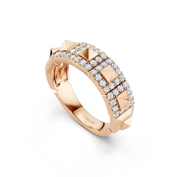 Zenyth Pyramid Luxe Sleek Diamond Band