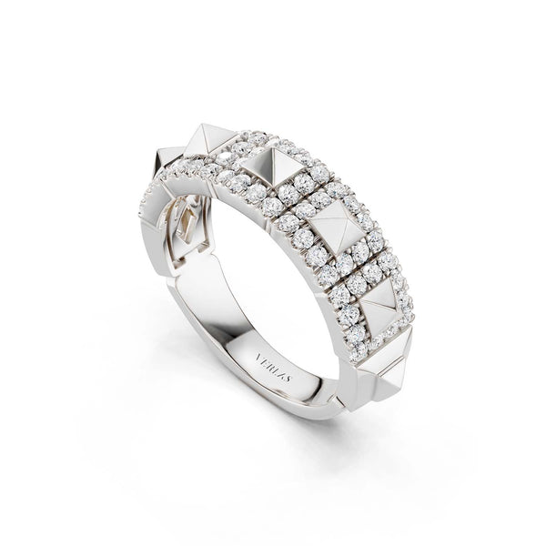 Zenyth Pyramid Luxe Sleek Diamond Band