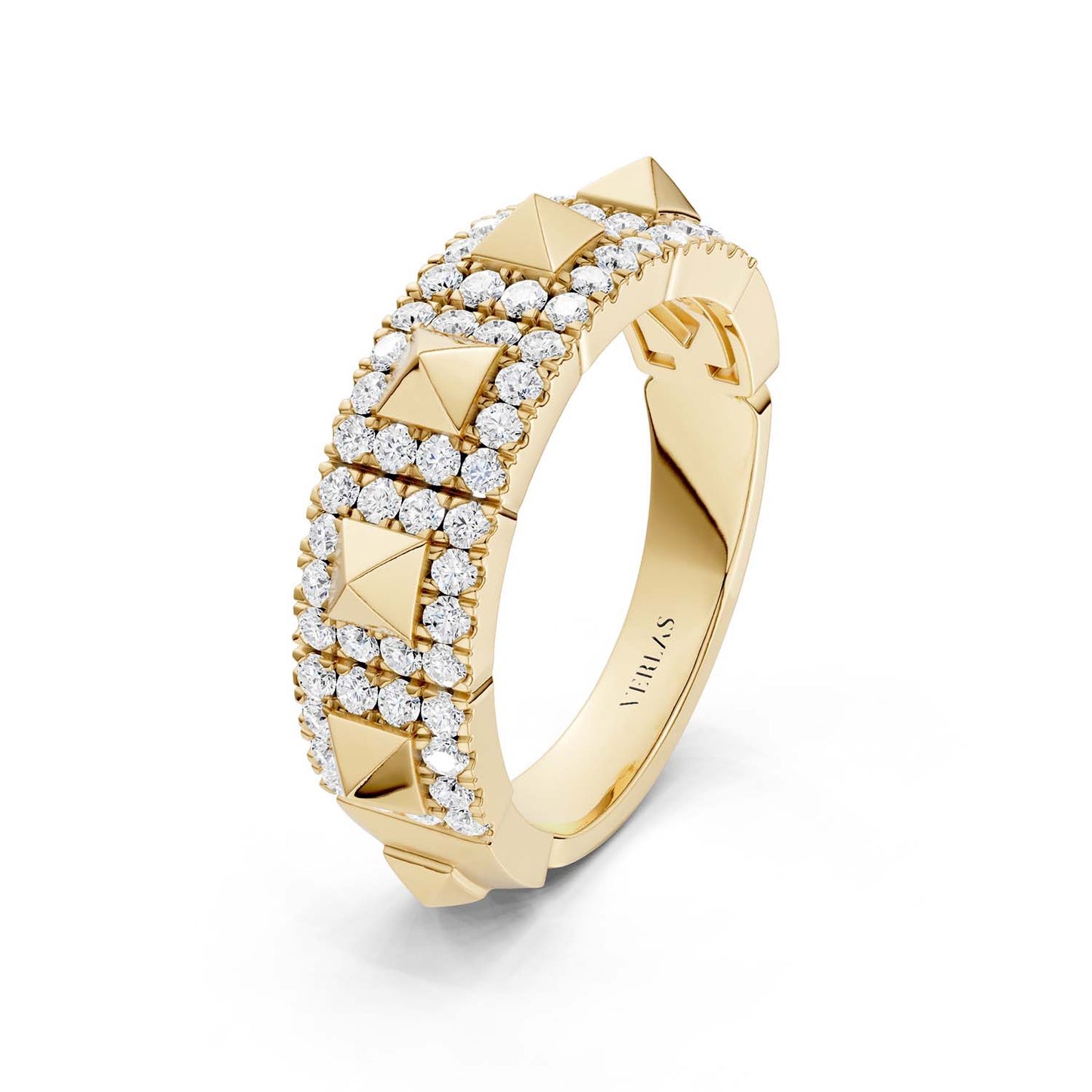 Zenyth Pyramid Luxe Sleek Diamond Band