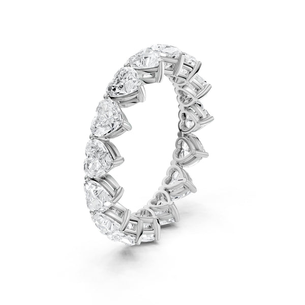 Heart-Cut Eternity Band