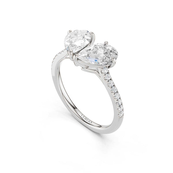 Double Pear Toi-et-Moi Signature Ring