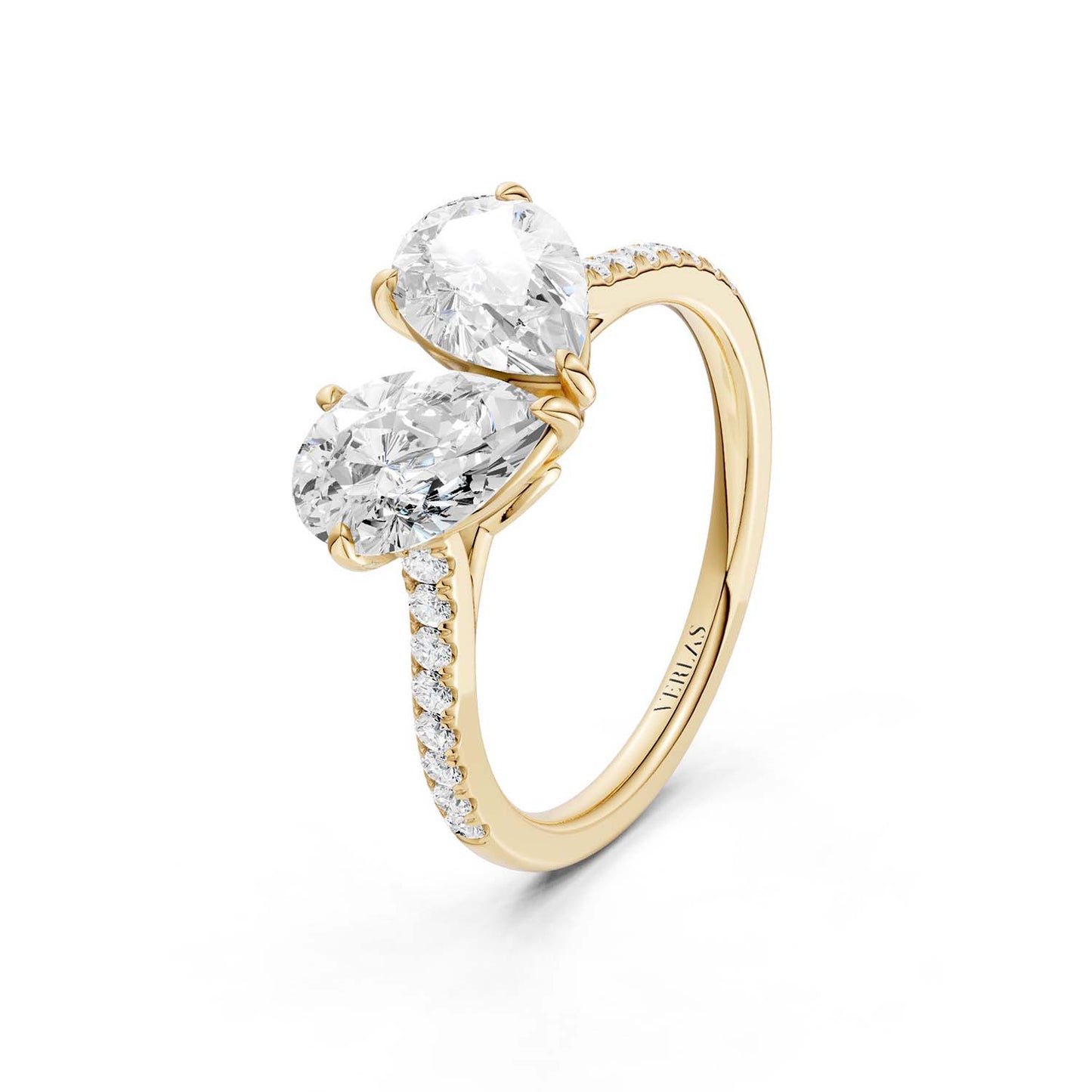 Double Pear Toi-et-Moi Signature Ring