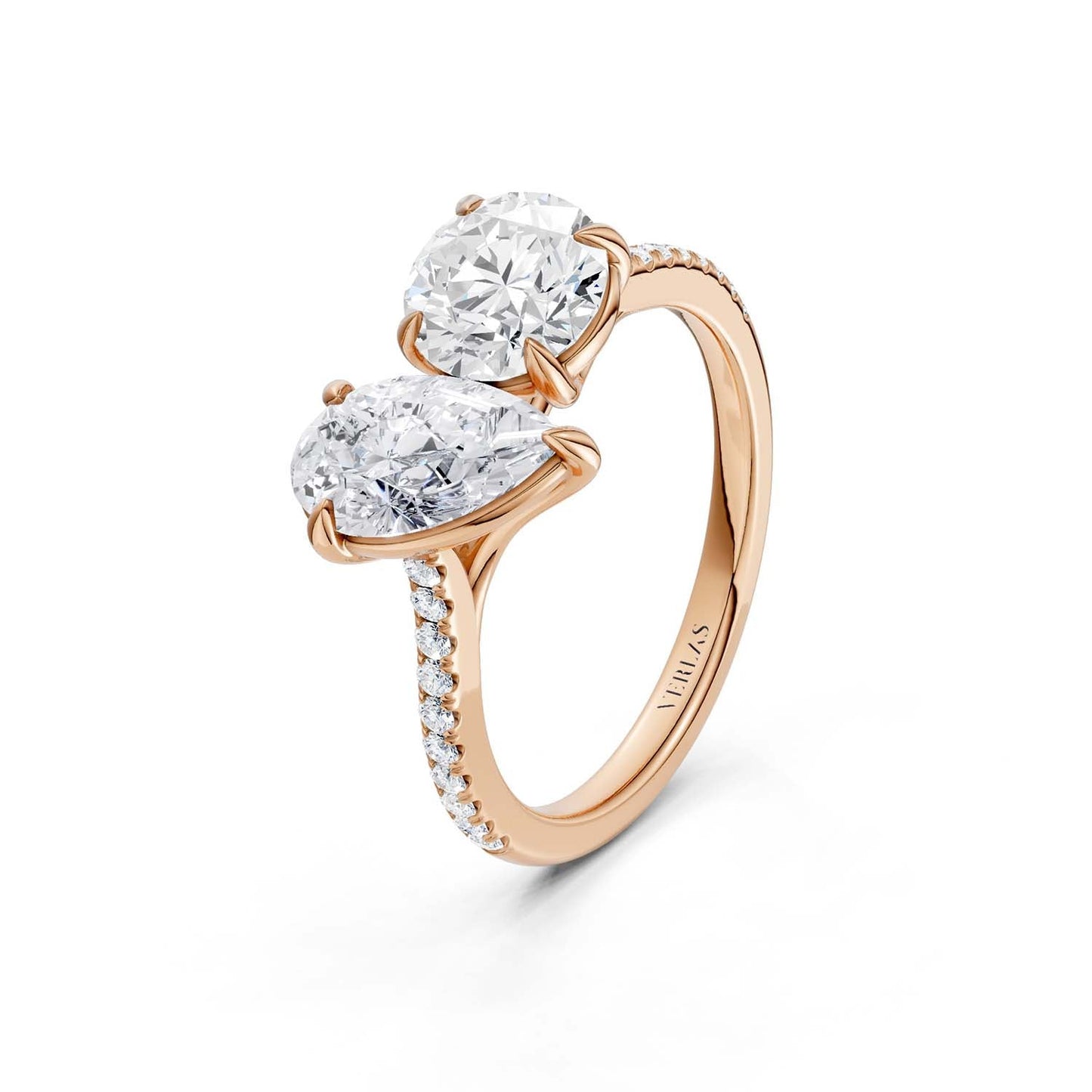 Pear Round Toi-et-Moi Signature Ring