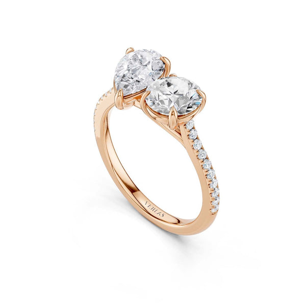 Pear Round Toi-et-Moi Signature Ring
