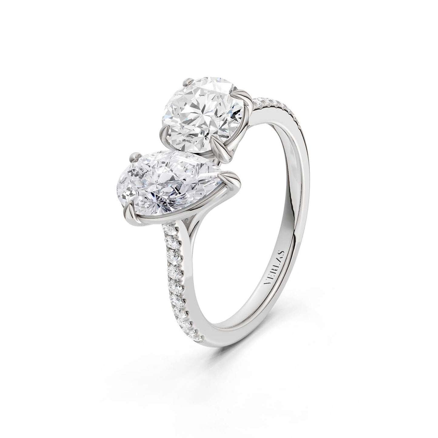 Pear Round Toi-et-Moi Signature Ring