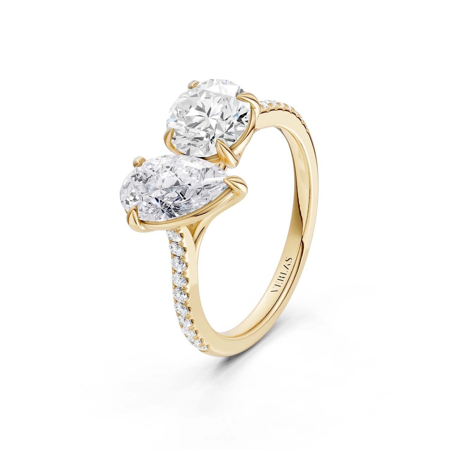 Pear Round Toi-et-Moi Signature Ring