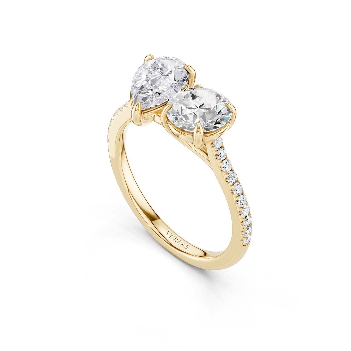 Pear Round Toi-et-Moi Signature Ring