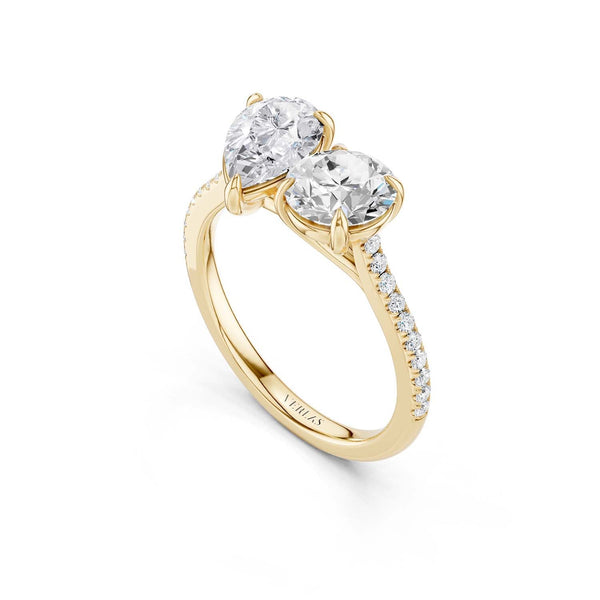 Pear Round Toi-et-Moi Signature Ring