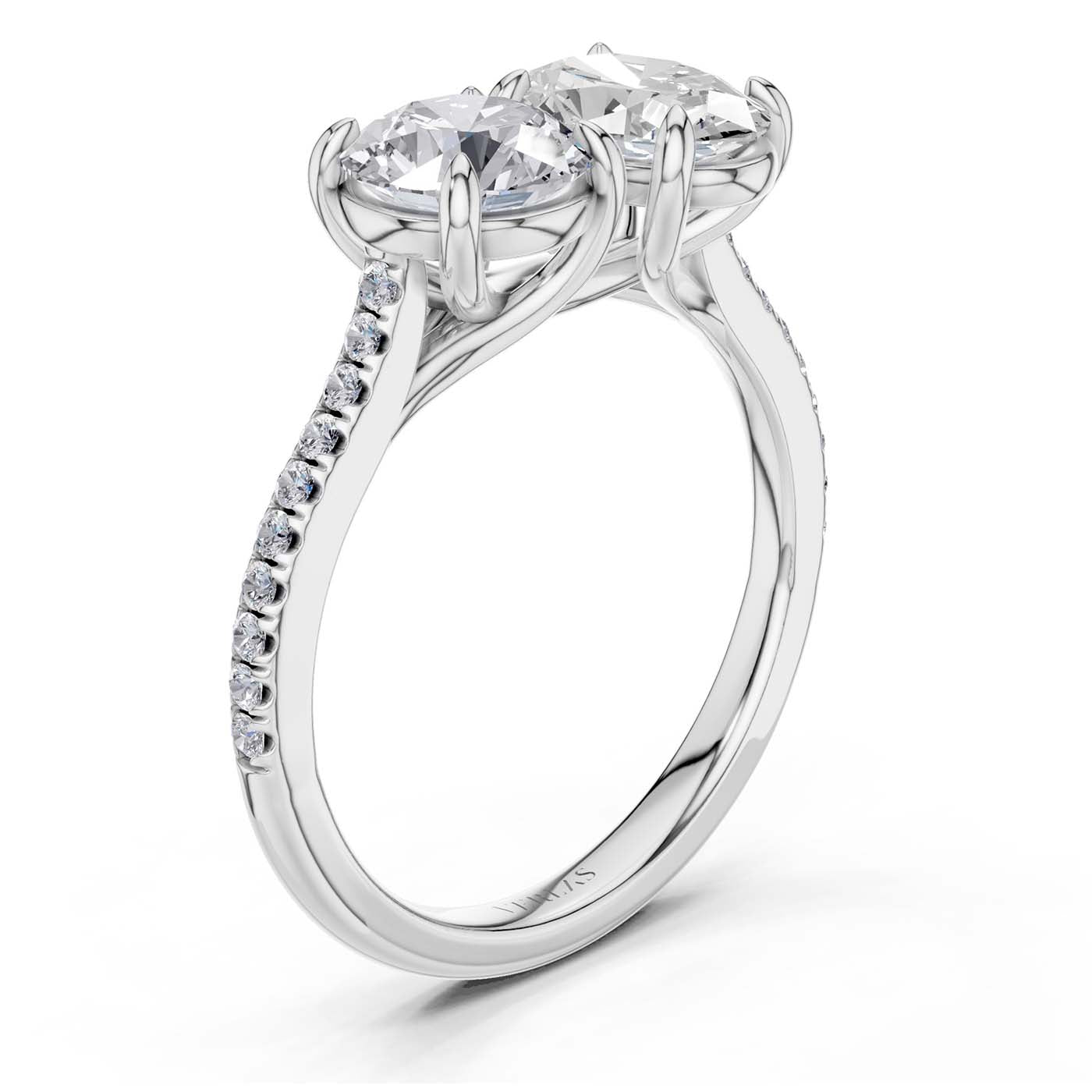 Round Oval Toi-et-Moi Signature Ring