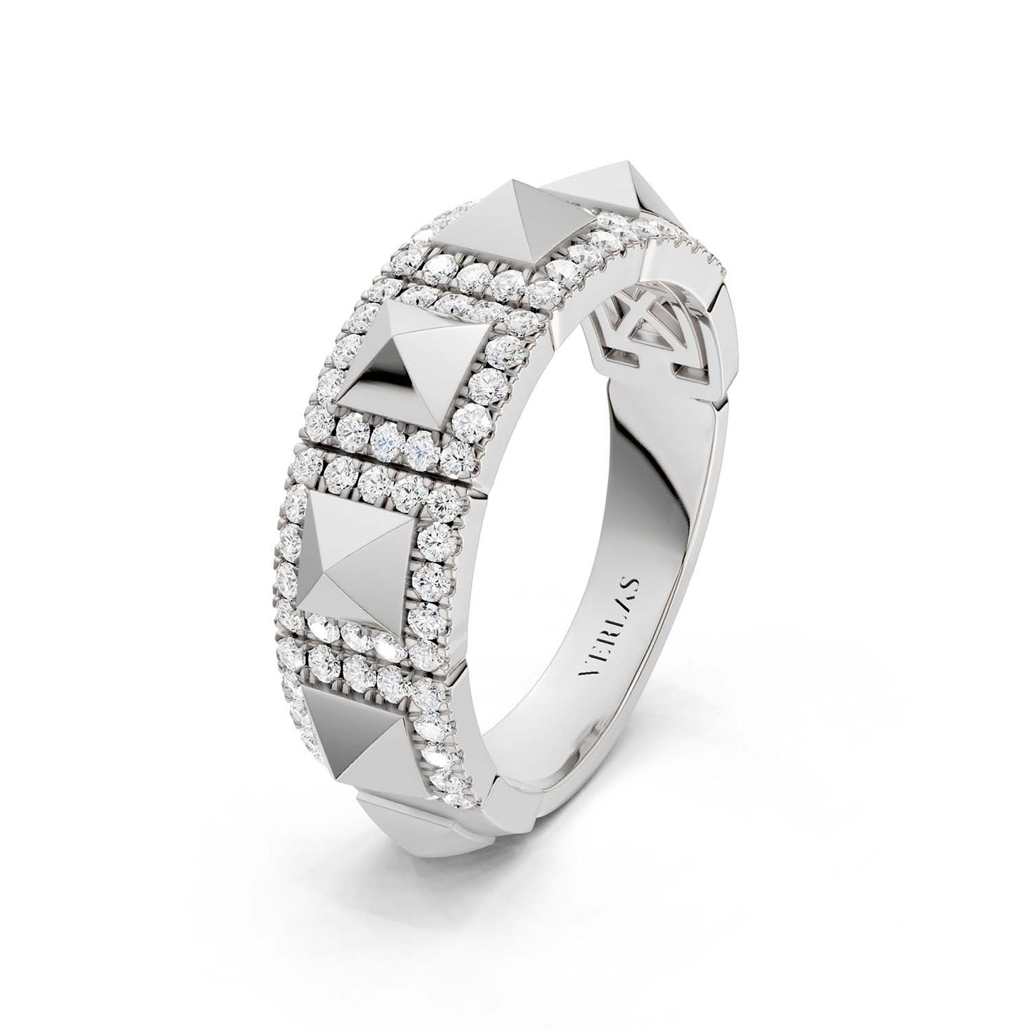 Zenyth Pyramid Luxe Statement Diamond Band