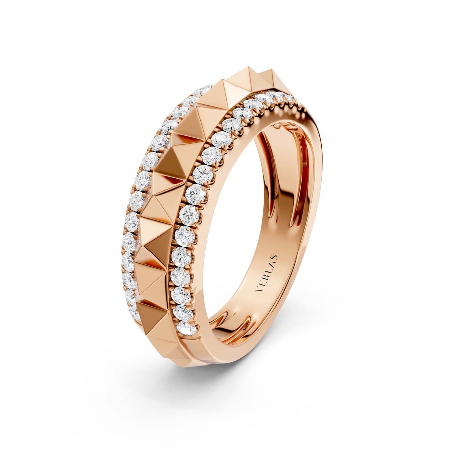 Zenyth Pyramid Spiked Diamond Band