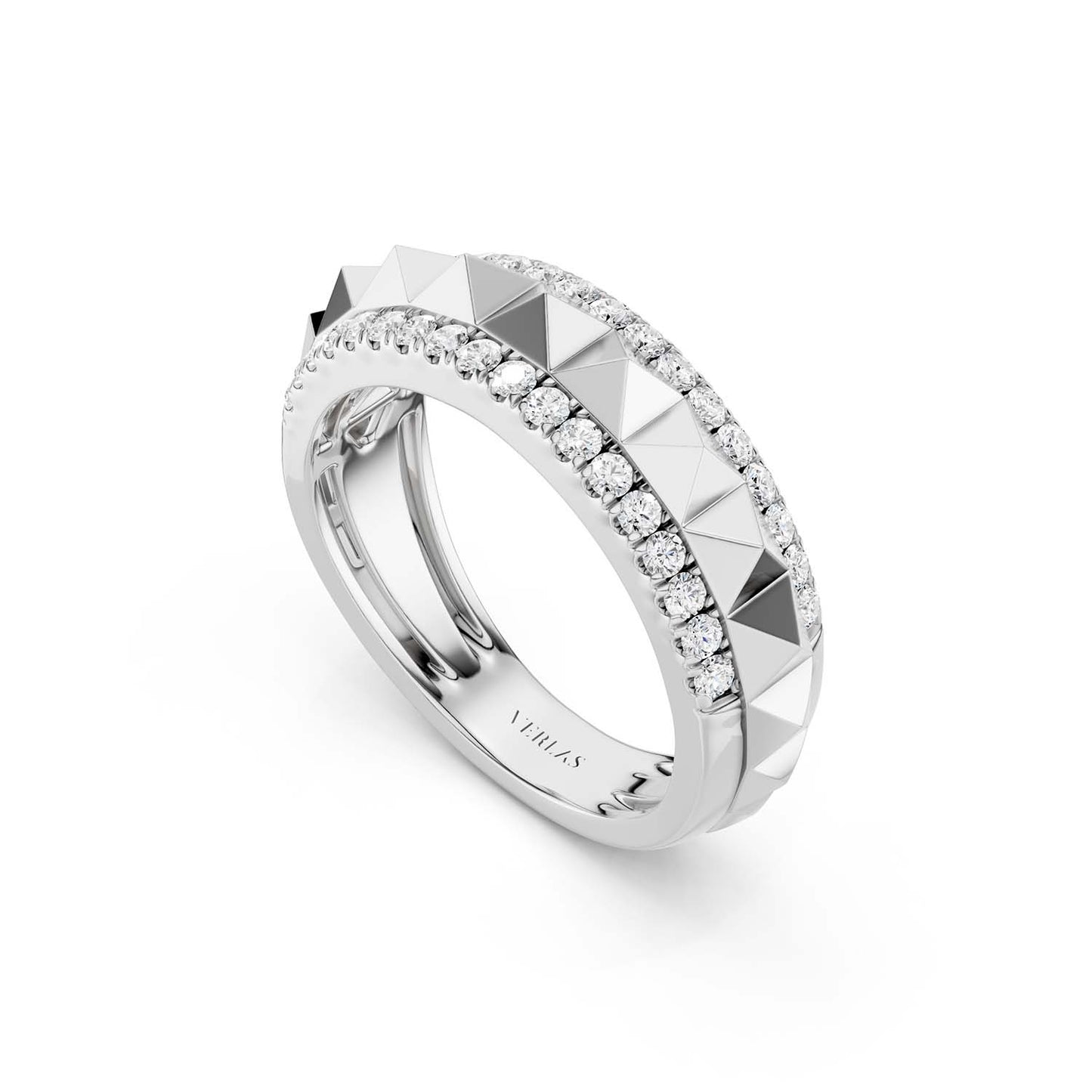 Zenyth Pyramid Spiked Diamond Band