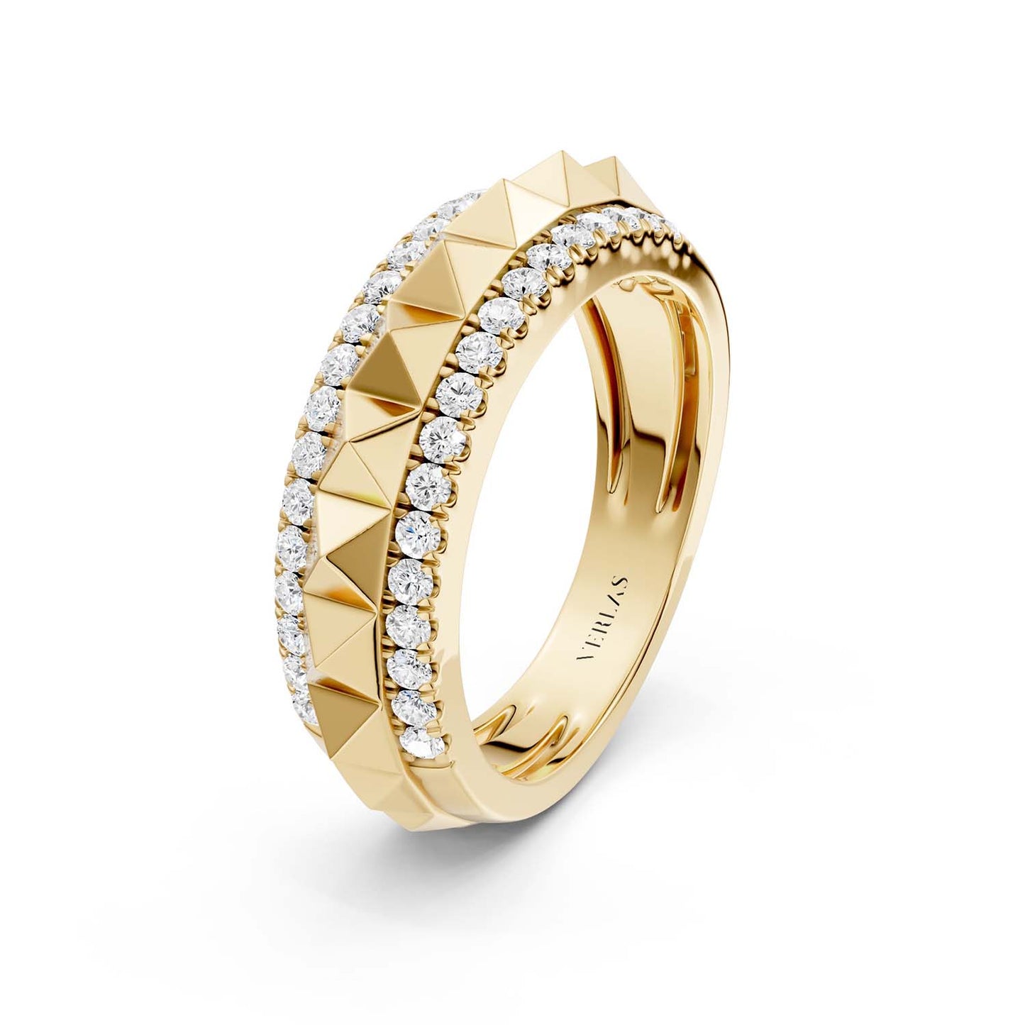 Zenyth Pyramid Spiked Diamond Band