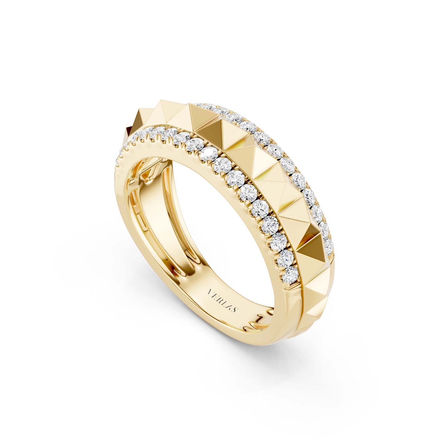 Zenyth Pyramid Spiked Diamond Band