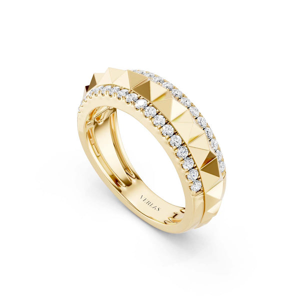 Zenyth Pyramid Spiked Diamond Band