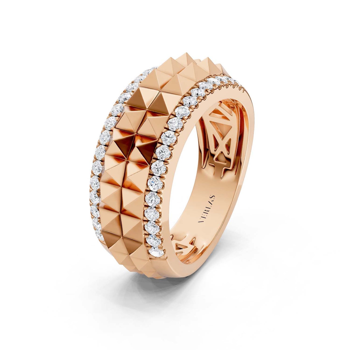 Zenyth Two-Tier Pyramid Diamond Band