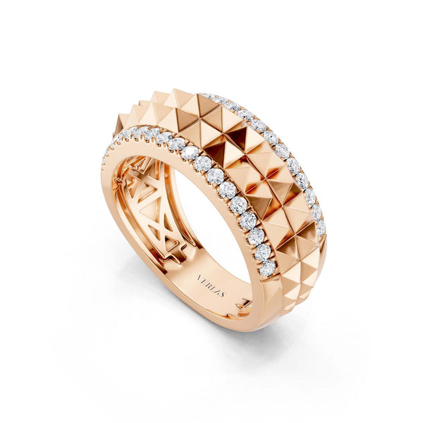 Zenyth Two-Tier Pyramid Diamond Band