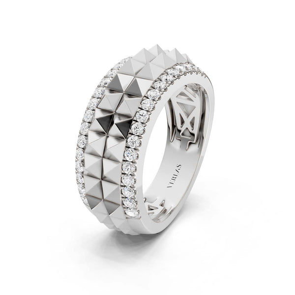 Zenyth Two-Tier Pyramid Diamond Band