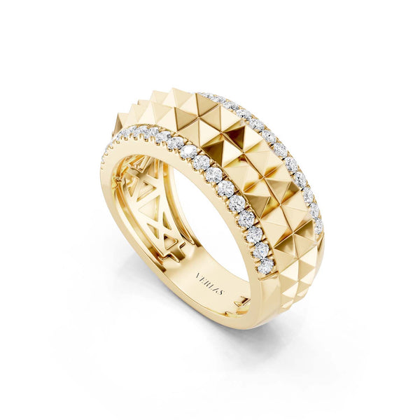 Zenyth Two-Tier Pyramid Diamond Band