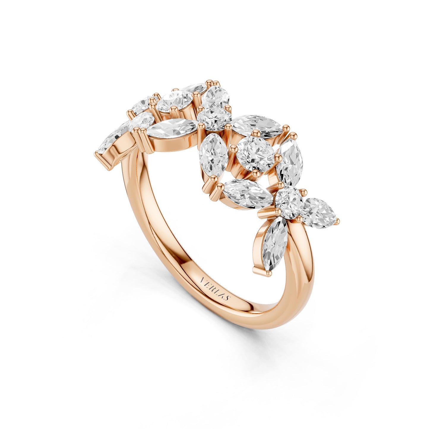 Alyssa Trio Marquise Bouquet Ring