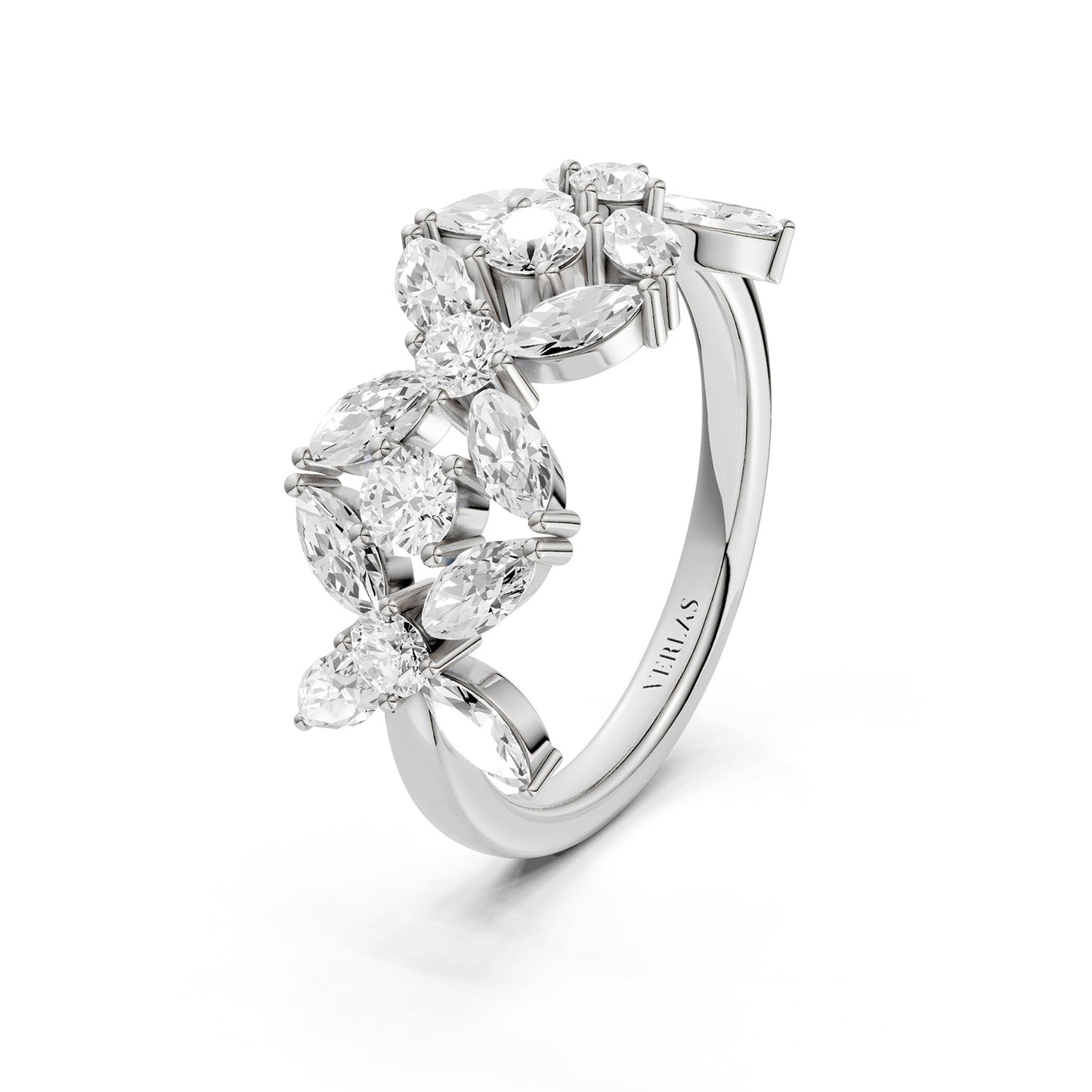 Alyssa Trio Marquise Bouquet Ring
