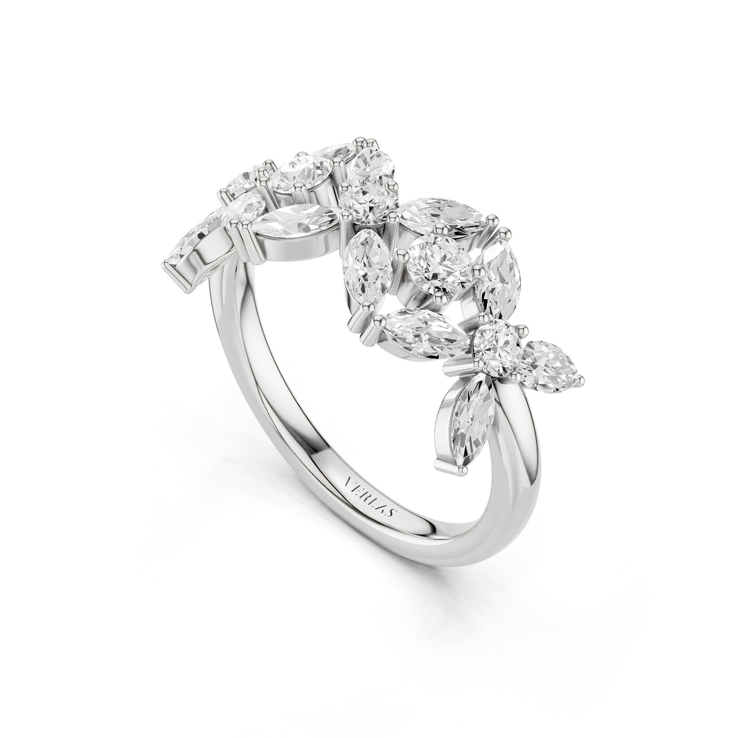 Alyssa Trio Marquise Bouquet Ring