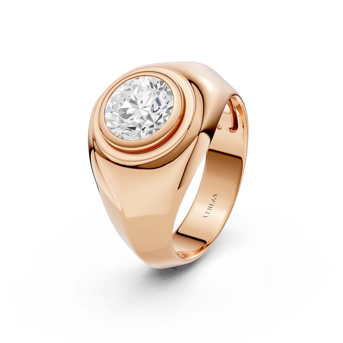 Round-Cut Signet Ring