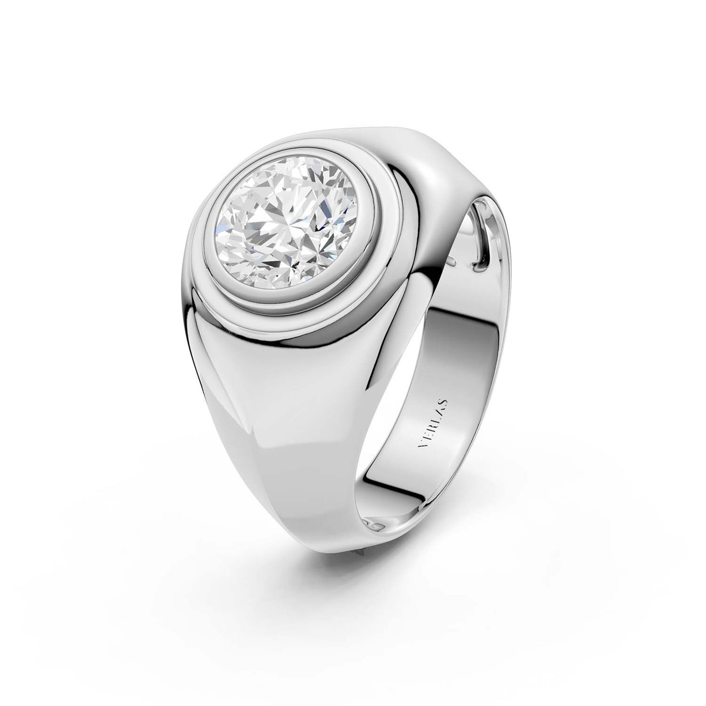 Round-Cut Signet Ring