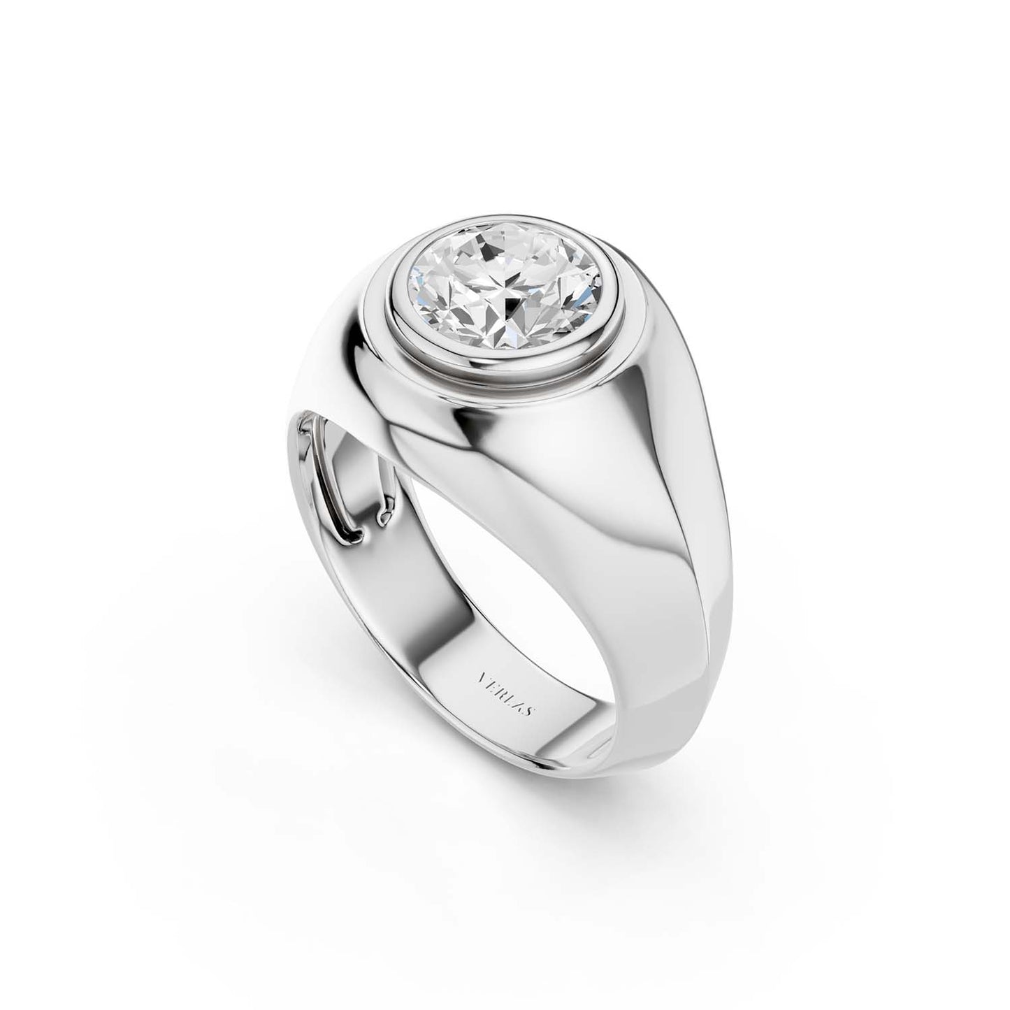 Round-Cut Signet Ring
