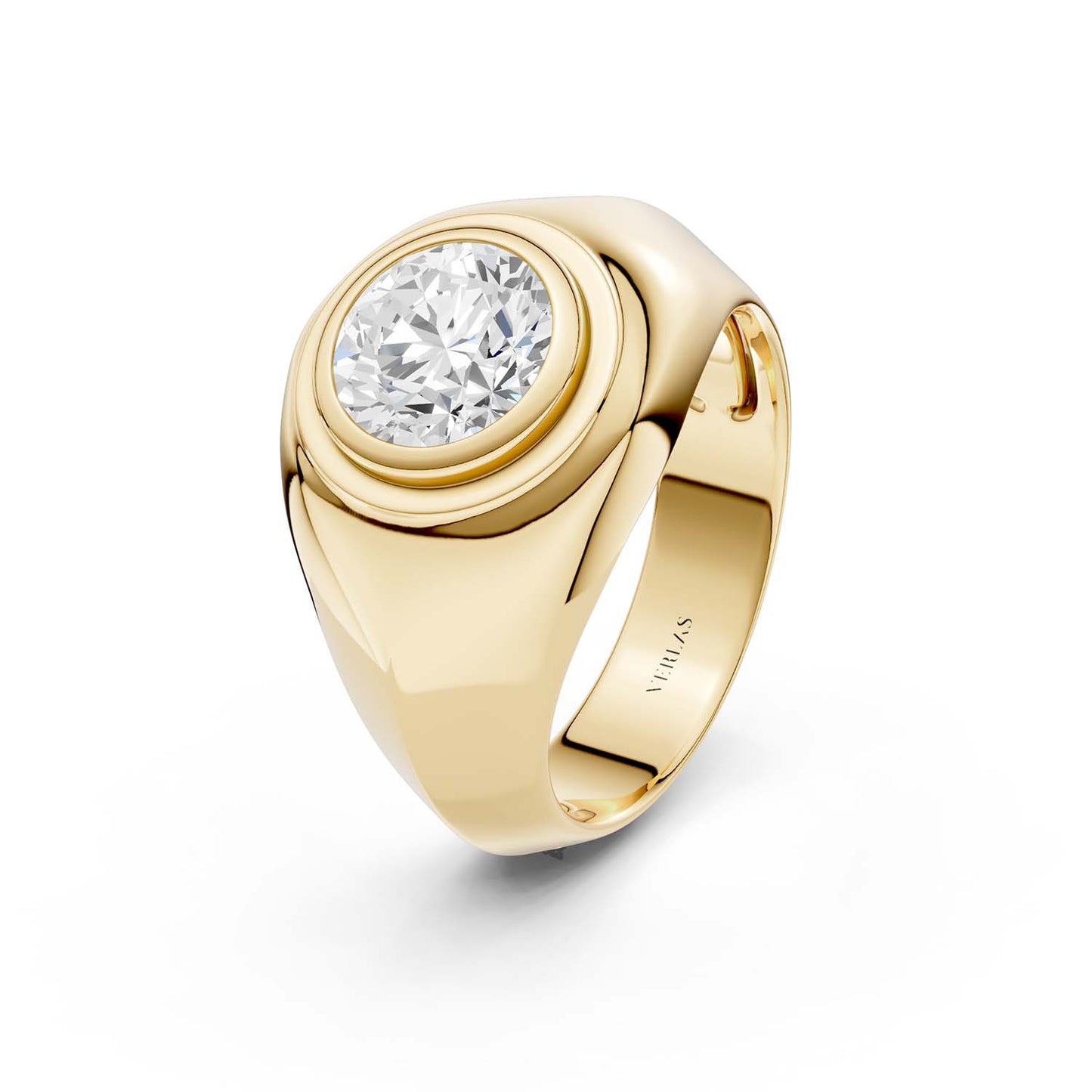 Round-Cut Signet Ring