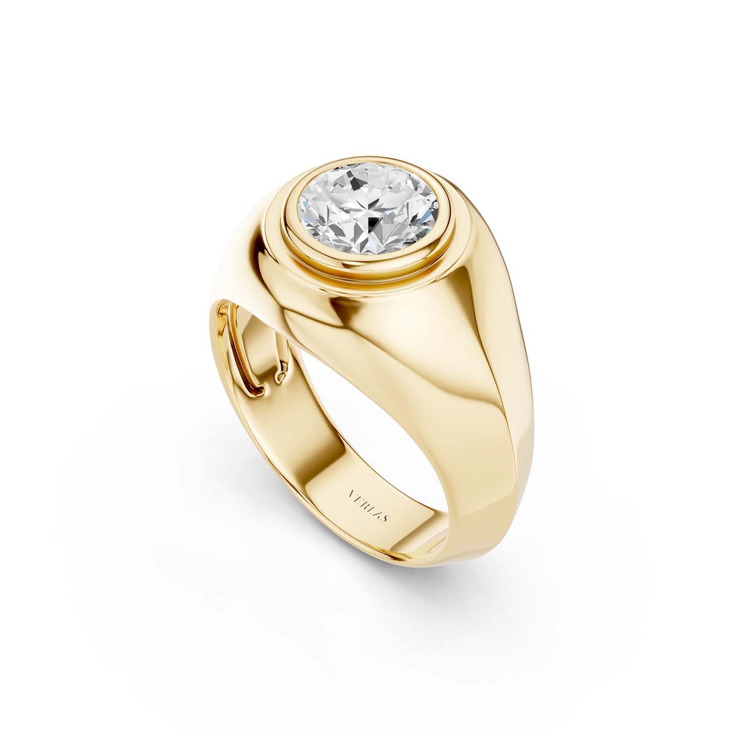 Round-Cut Signet Ring