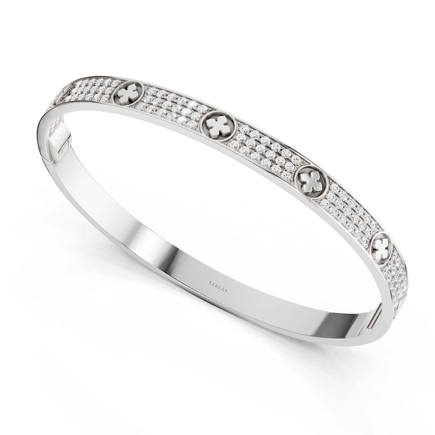 La Fleur 3-Rows Round Bangle