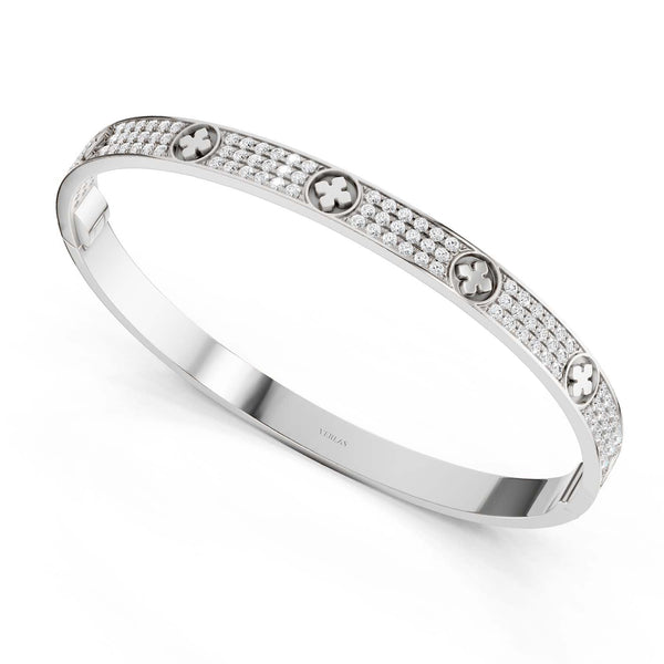 La Fleur 3-Rows Round Bangle