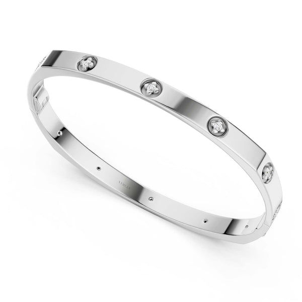 La Fleur 12-Stone 5mm Square Bangle