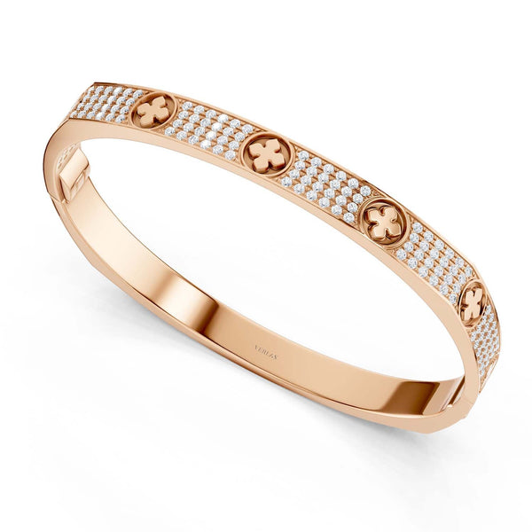 La Fleur 4-Rows Square Bangle