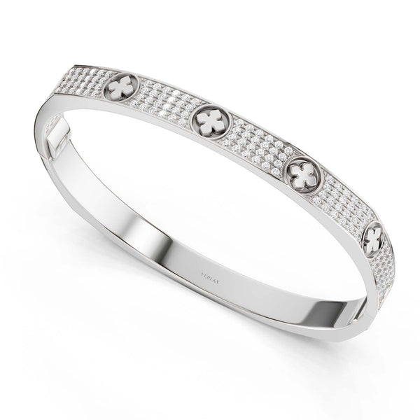 La Fleur 4-Rows Square Bangle