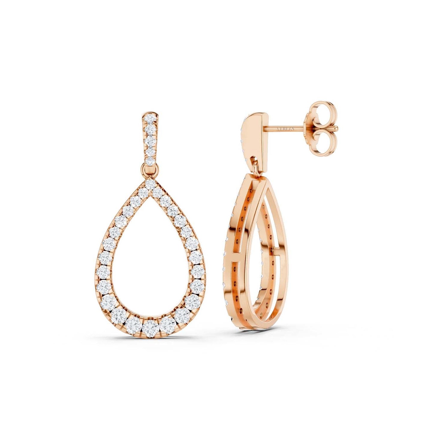 Pear Silhouette Danglers