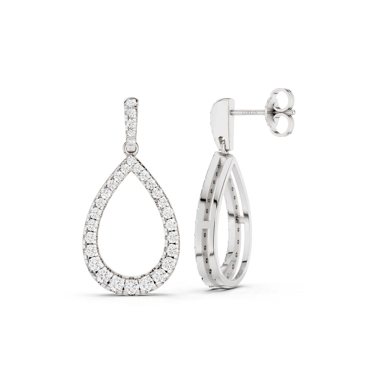 Pear Silhouette Danglers