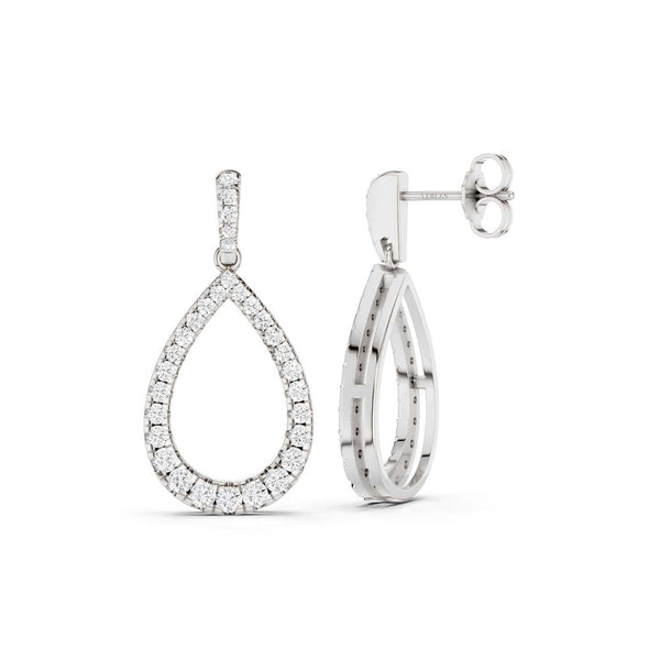 Pear Silhouette Danglers