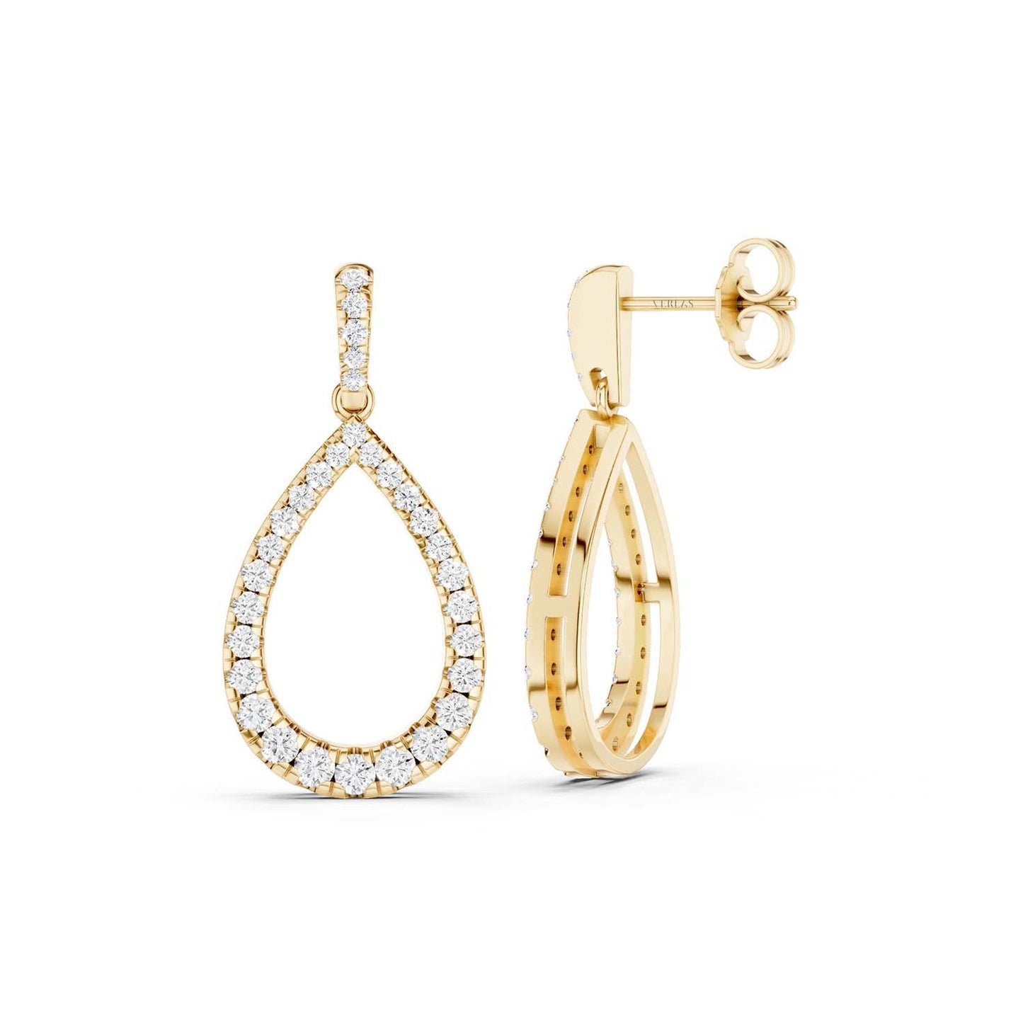 Pear Silhouette Danglers