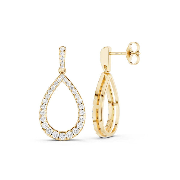 Pear Silhouette Danglers