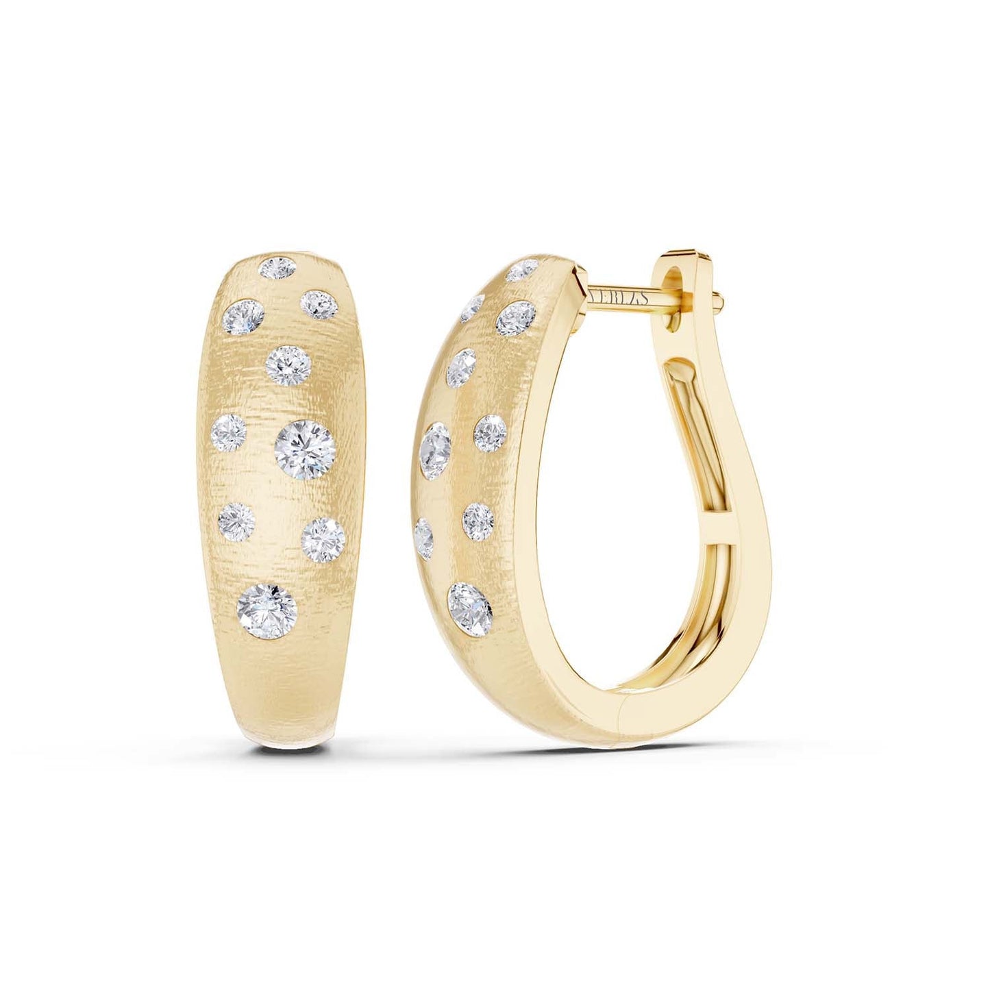 Bold Starlit Huggie Hoops